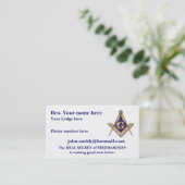 フリーメーソンの父の日を個人化して下さい 名刺 (スタンド正面)