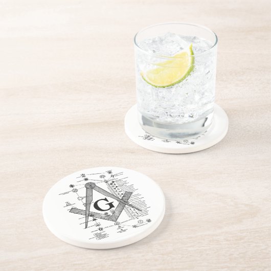 フリーメーソンの程度の図表 コースター (側面)