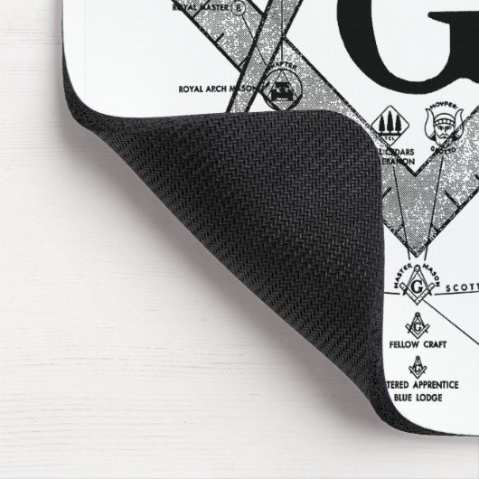 フリーメーソンの程度の図表 マウスパッド (コーナー)