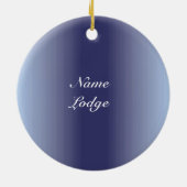 フリーメーソンの紋章を個人化して下さい セラミックオーナメント (裏面)