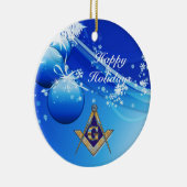 フリーメーソンの紋章を個人化して下さい セラミックオーナメント (右)