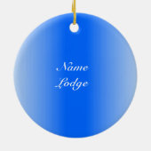 フリーメーソンの紋章を個人化して下さい セラミックオーナメント (裏面)