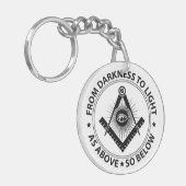 フリーメーソンの紋章 キーホルダー (正面左)