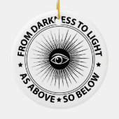 フリーメーソンの紋章 セラミックオーナメント (裏面)