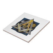 フリーメーソンの紋章 タイル (側面)