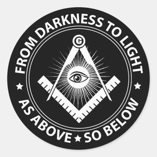 フリーメーソンの紋章 ラウンドシール (正面)