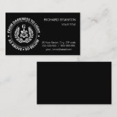 フリーメーソンの紋章 名刺 (正面/裏面)