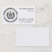 フリーメーソンの紋章 名刺 (正面/裏面)