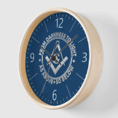 フリーメーソンの紋章 壁時計 (傾斜)