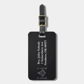 フリーメーソンの荷物のラベル ラゲッジタグ (正面縦)