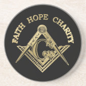 フリーメーソンの記号 コースター (正面)