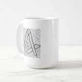 フリーメーソンの記号 コーヒーマグカップ (正面左)