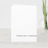 フリーメーソンの設置招待状 招待状 (裏面)