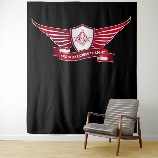 フリーメーソンの象徴と盾 タペストリー (インサイチュ)