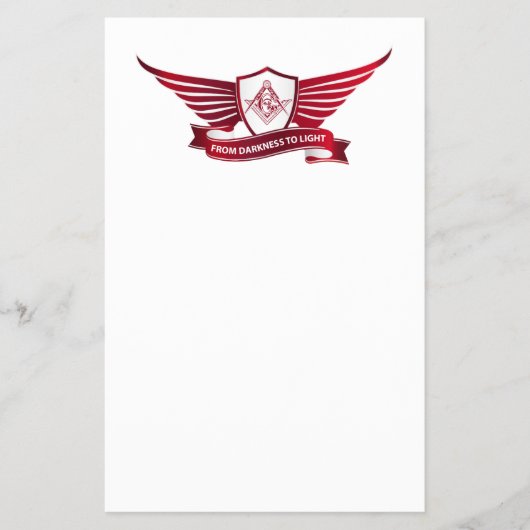 フリーメーソンの象徴と盾 チラシ (正面)