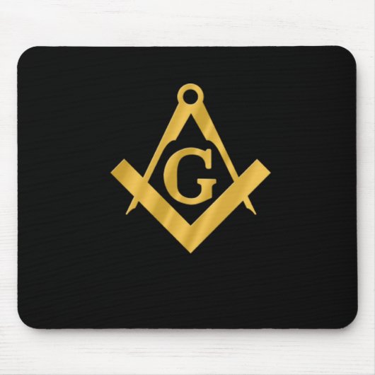 フリーメーソンの"生命の石大工" マウスパッド (正面)