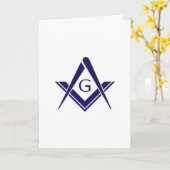 フリーメーソンの"G"プロダクト カード (黄色い花)