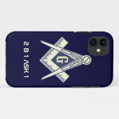 フリーメーソンのiPhoneの場合 Case-Mate iPhoneケース (裏面(横))