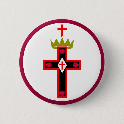 フリーメーソンのRosicrucianの社会ボタン 缶バッジ (正面)