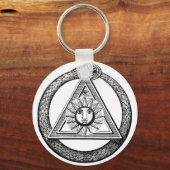 フリーメーソンオールビージングアイマソニックシンボル キーホルダー (正面)