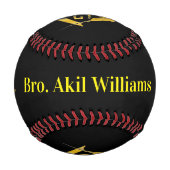 フリーメーソンカスタム野球 野球ボール (裏面)