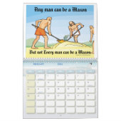 フリーメーソンカレンダー カレンダー (2月 2026)