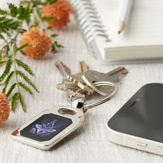 フリーメーソンキーチェーン キーホルダー (側面)