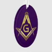 フリーメーソンクリスマスオーナメント マソニックギフト| オーナメント (正面)