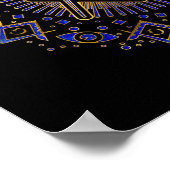 フリーメーソンシンボルスクエアとコンパス ポスター (角)