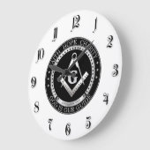 フリーメーソンシール ラージ壁時計 (傾斜)
