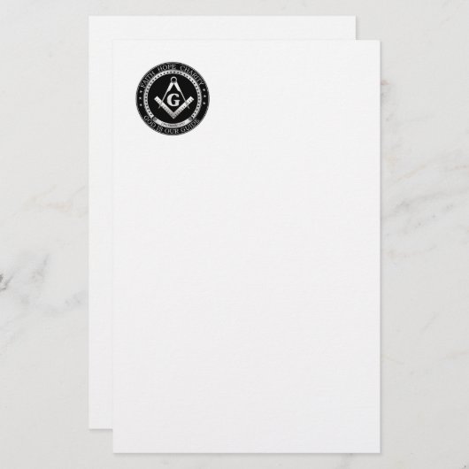 フリーメーソンシール 便箋 (正面/裏面)