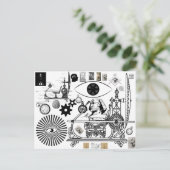 フリーメーソンスチームパンク時間旅行 ポストカード (スタンド正面)