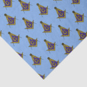 フリーメーソンパターン(青い) 薄葉紙 (詳細)