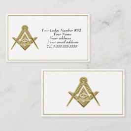 フリーメーソンフリーメーソンシンボルマソニックブラック 名刺