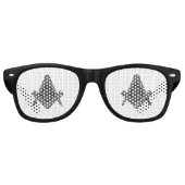 フリーメーソンマソニックギフトスクエアコンパス レトロサングラス (正面)