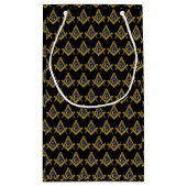 フリーメーソンマソニックスクエアとコンパスフリーメーソン スモールペーパーバッグ (裏面)