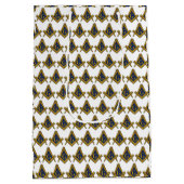 フリーメーソンマソニックスクエアとコンパスフリーメーソン ミディアムペーパーバッグ (裏面)