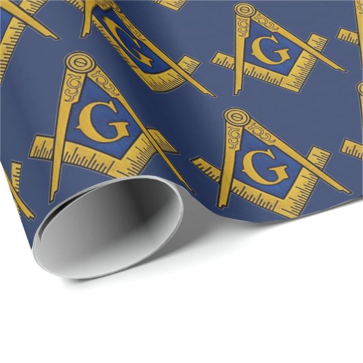 フリーメーソンマソニックスクエアとコンパスフリーメーソン ラッピングペーパー (ロールコーナー)