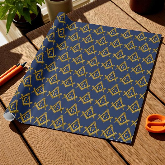 フリーメーソンマソニックスクエアとコンパスフリーメーソン ラッピングペーパー