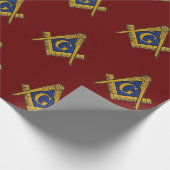 フリーメーソンマソニックスクエアとコンパスフリーメーソン ラッピングペーパー (角)