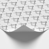 フリーメーソンマソニックスクエアとコンパスフリーメーソン ラッピングペーパー (角)