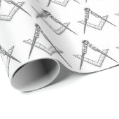 フリーメーソンマソニックスクエアとコンパスフリーメーソン ラッピングペーパー (ロールコーナー)