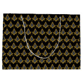 フリーメーソンマソニックスクエアとコンパスフリーメーソン ラージペーパーバッグ (裏面)