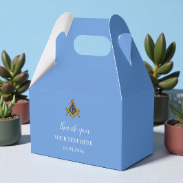 フリーメーソンマソニックブルーミニマルエレガントリスト フェイバーボックス