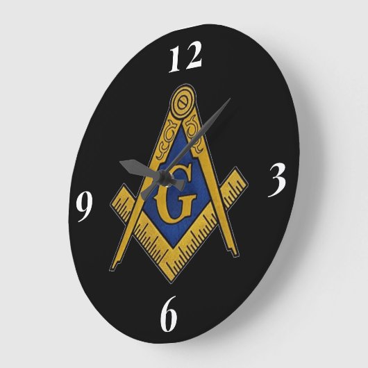 フリーメーソンマソニックロッジメーソンリー ラージ壁時計 (傾斜)