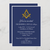 フリーメーソンメーソンリーブラックマソニック 招待状 (正面/裏面)