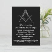 フリーメーソンメーソンリーブラックマソニック 招待状 (スタンド正面)