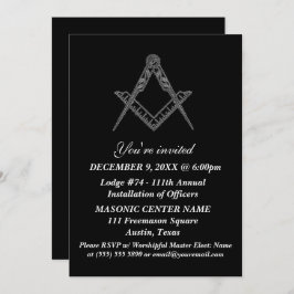 フリーメーソンメーソンリーブラックマソニック 招待状