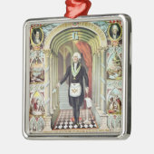 フリーメーソン会員としてジョージ・ワシントン メタルオーナメント (左)