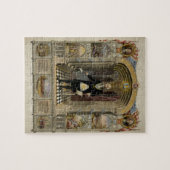 フリーメーソン会員のポートレートとしてジョージ・ワシントン、1867年 ジグソーパズル (横)